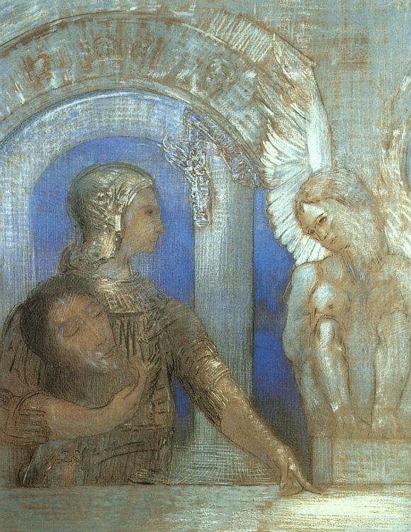 Odilon Redon Mystical Knight Spain oil painting art